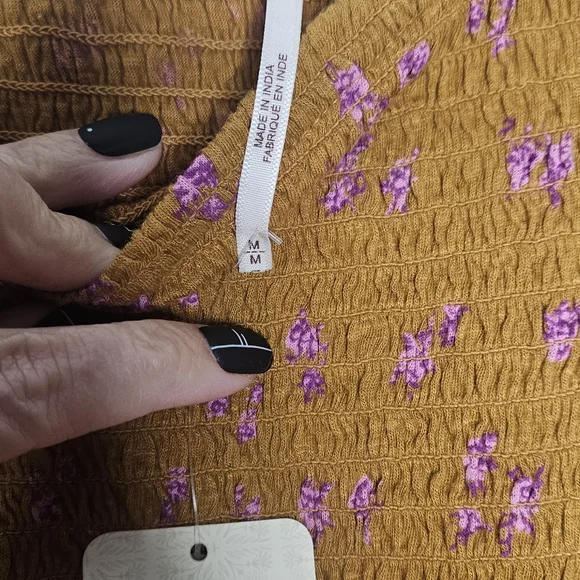 Free People Marigold Combo Top NWT - Picture 5 of 7